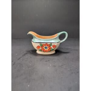 Japanese Hand-Painted Lusterware Pitcher, Creamer, Vintage Serveware,‎ Art Deco